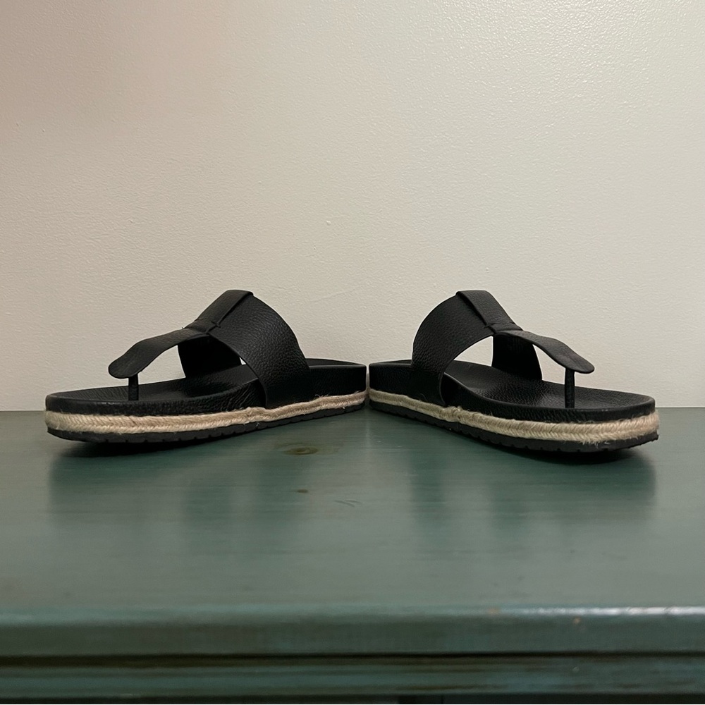 Com & Sens Lania Black Espadrille Sandals - Size 9 Boho Beach View 3